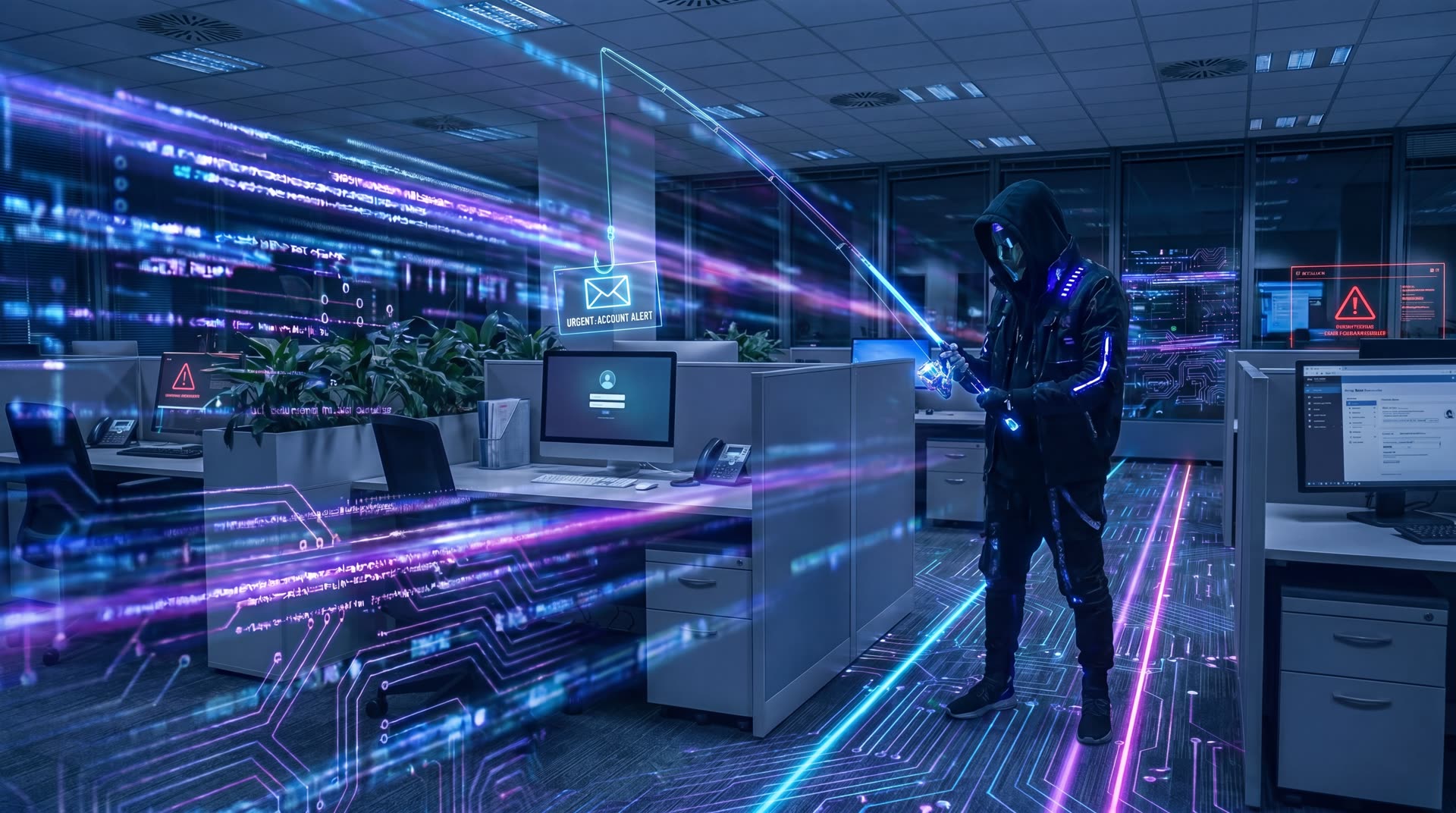 Threat actor in action · 24·7 SOC monitoring